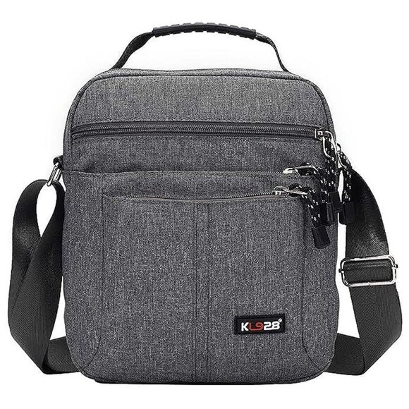 Men's Messenger Bag - Crossbody Shoulder Bags Travel Bag Man , large-grey